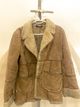 Vintage Brown Shearling Coat with Stitched Accents 2